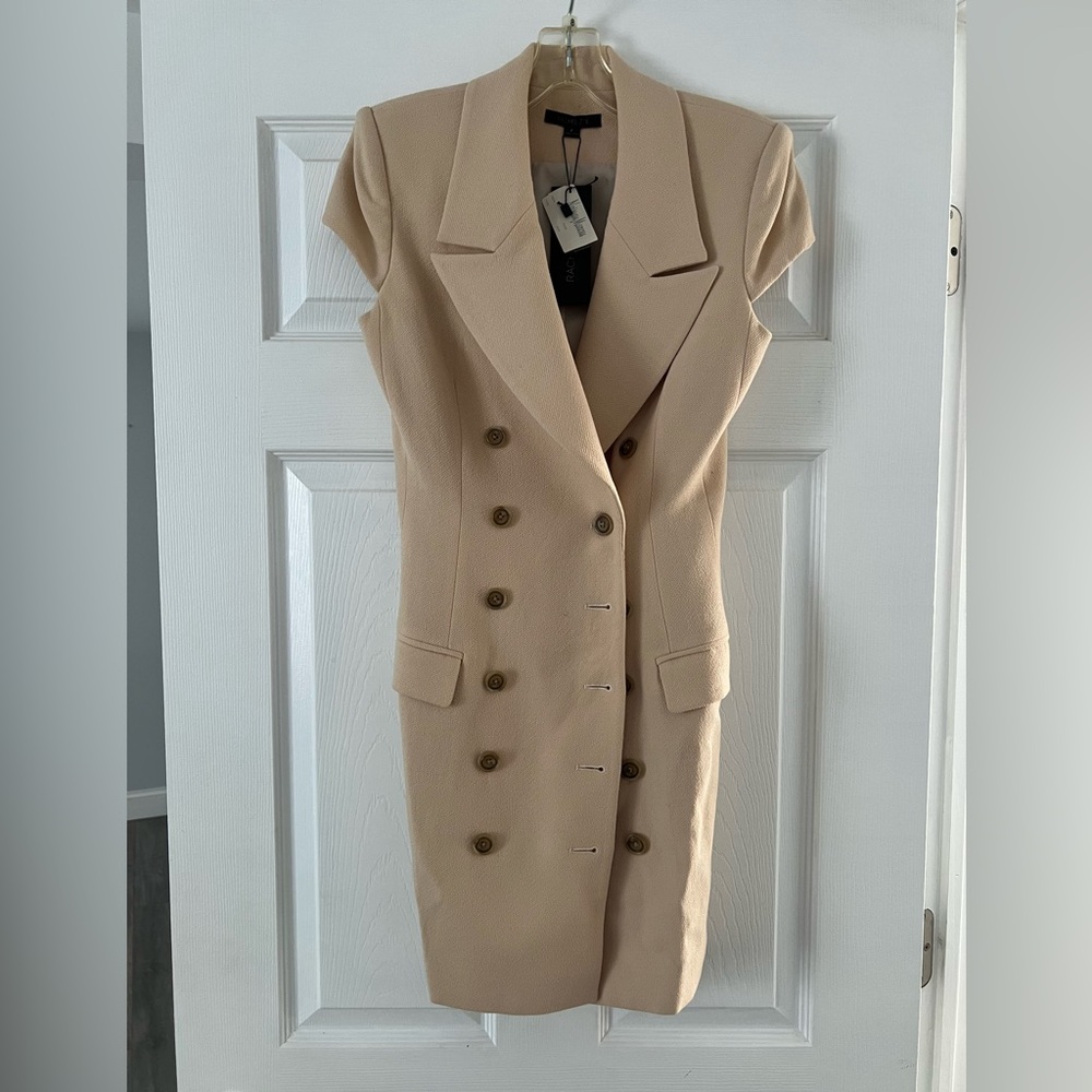 Rachel Zoe cream blazer mini dress size 2